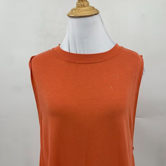 Lululemon All Yours Tank Top Womens 6 Orange Oversized Low Cut Sleeveless *READ - Picture 3 of 11